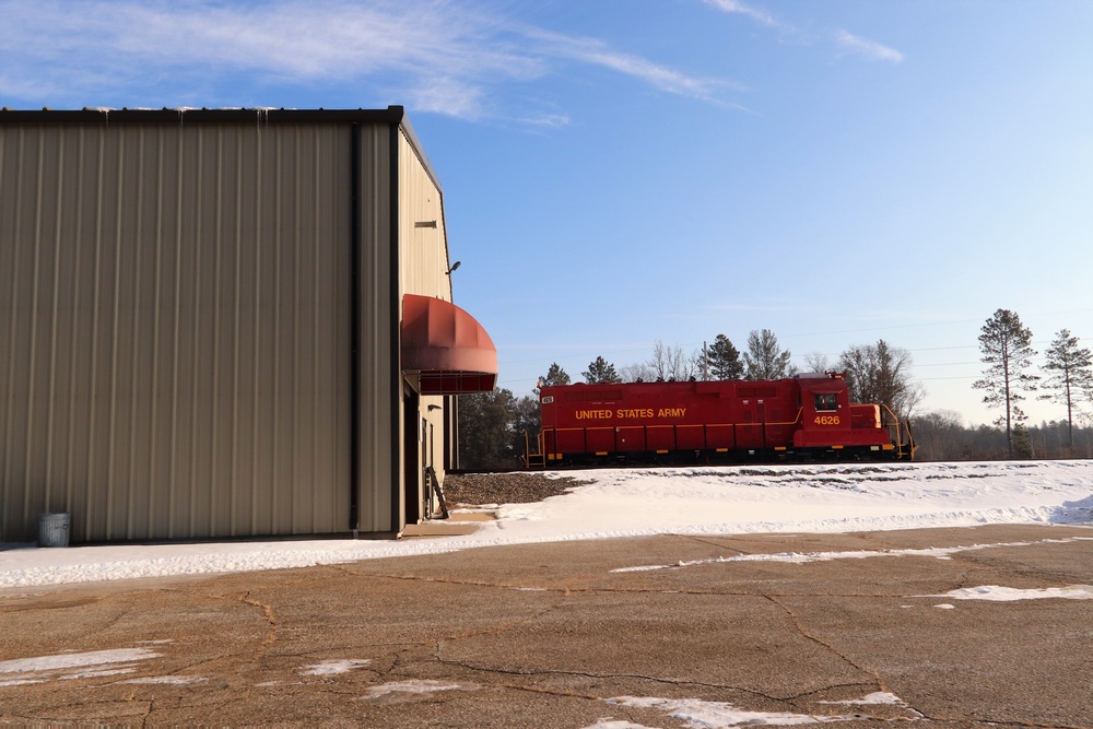 Army locomotive at Fort McCoy