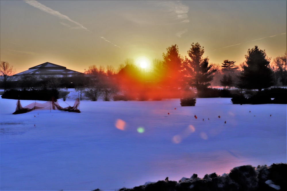 January sunrise at Fort McCoy