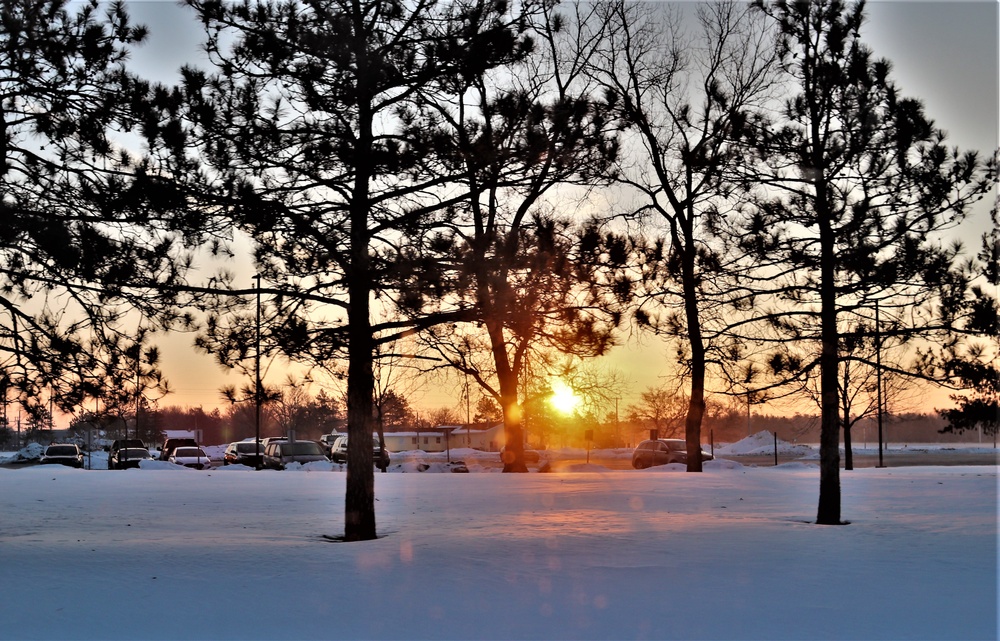 January sunrise at Fort McCoy
