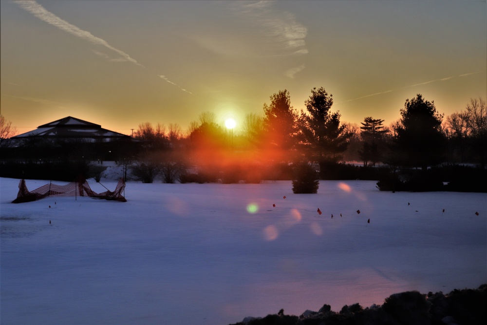 January sunrise at Fort McCoy
