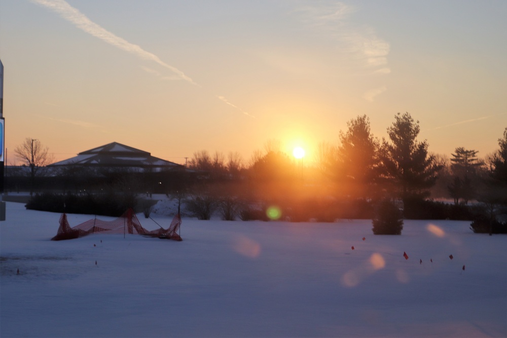 January sunrise at Fort McCoy