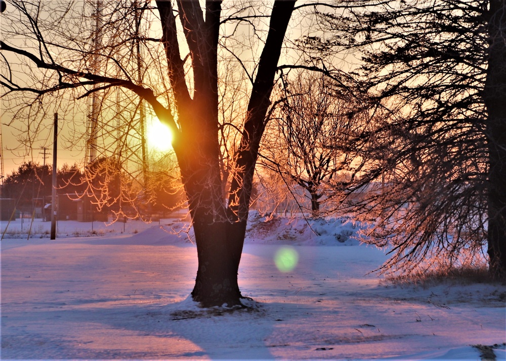 January sunrise at Fort McCoy