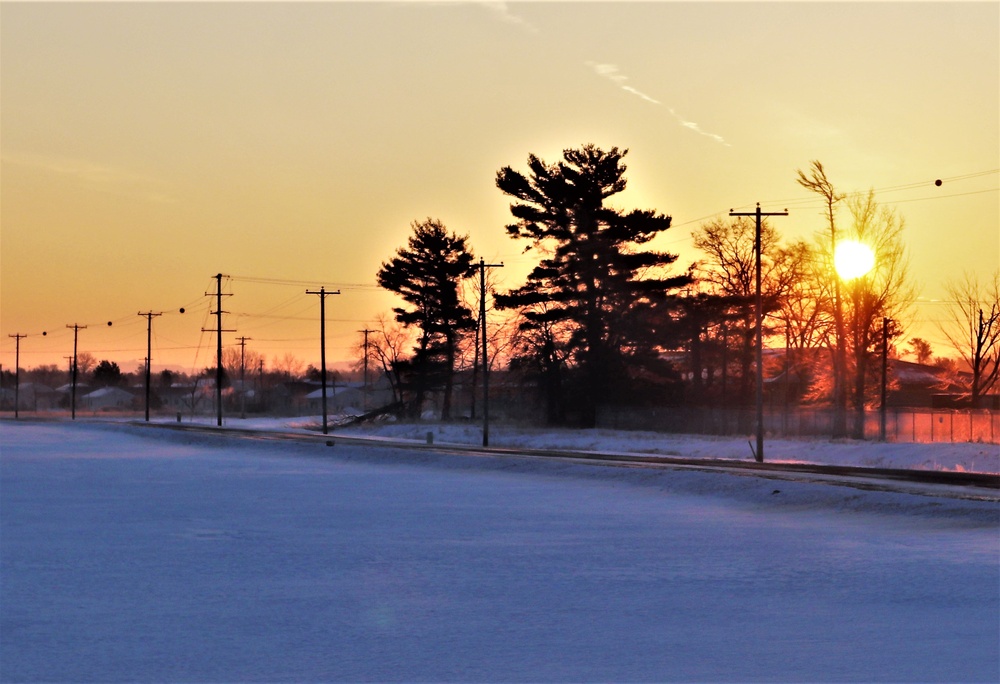 January sunrise at Fort McCoy