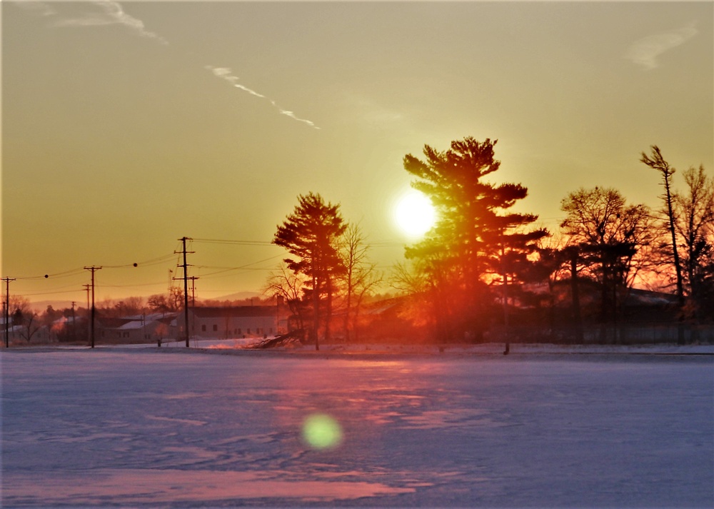 January sunrise at Fort McCoy