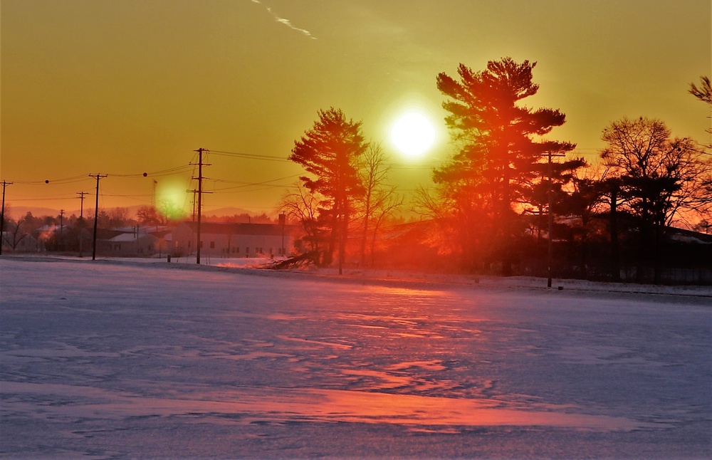 January sunrise at Fort McCoy