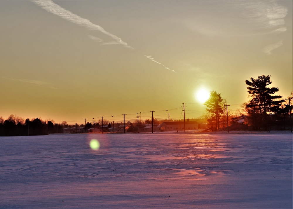 January sunrise at Fort McCoy