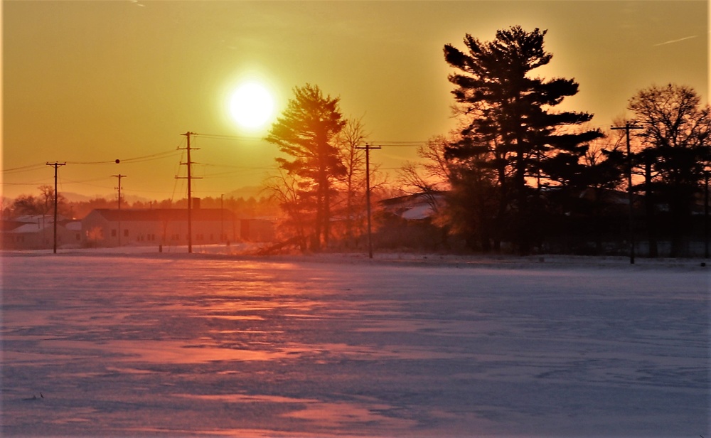 January sunrise at Fort McCoy