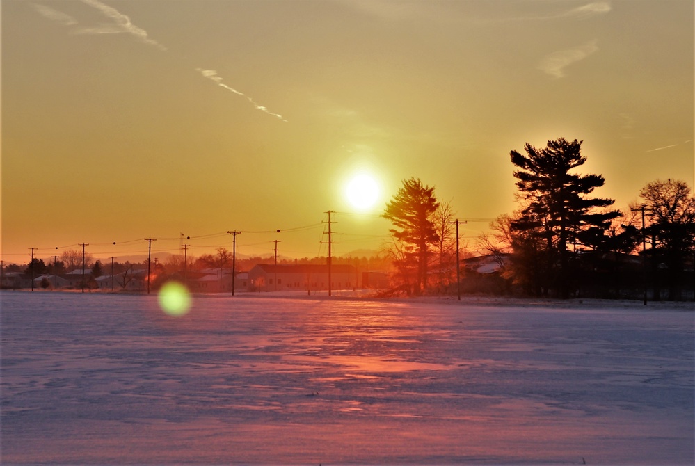 January sunrise at Fort McCoy