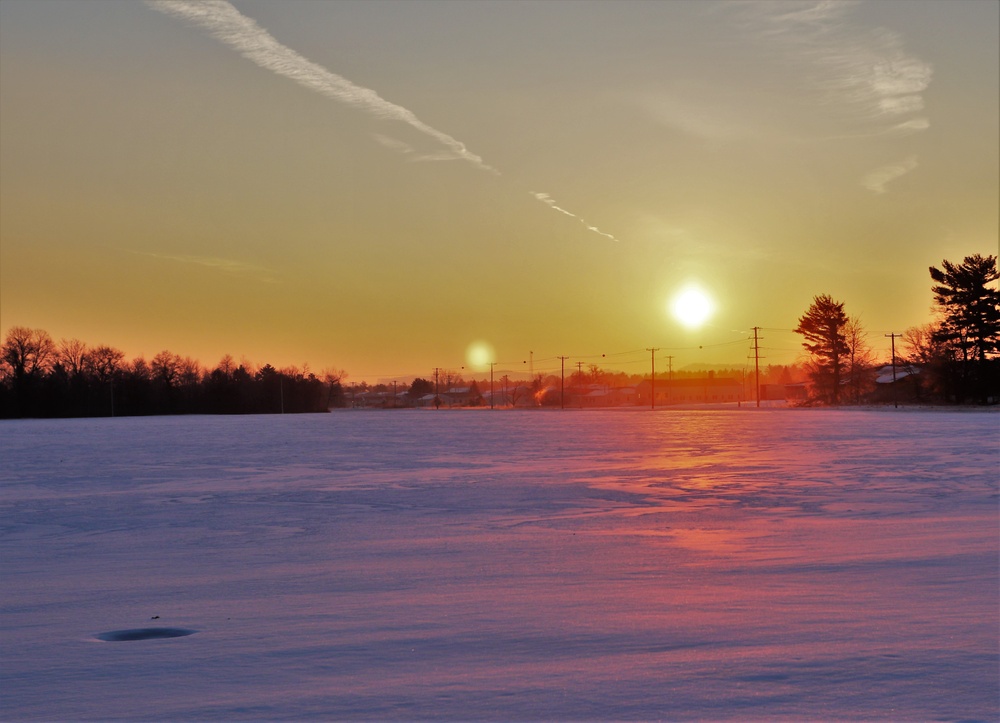 January sunrise at Fort McCoy