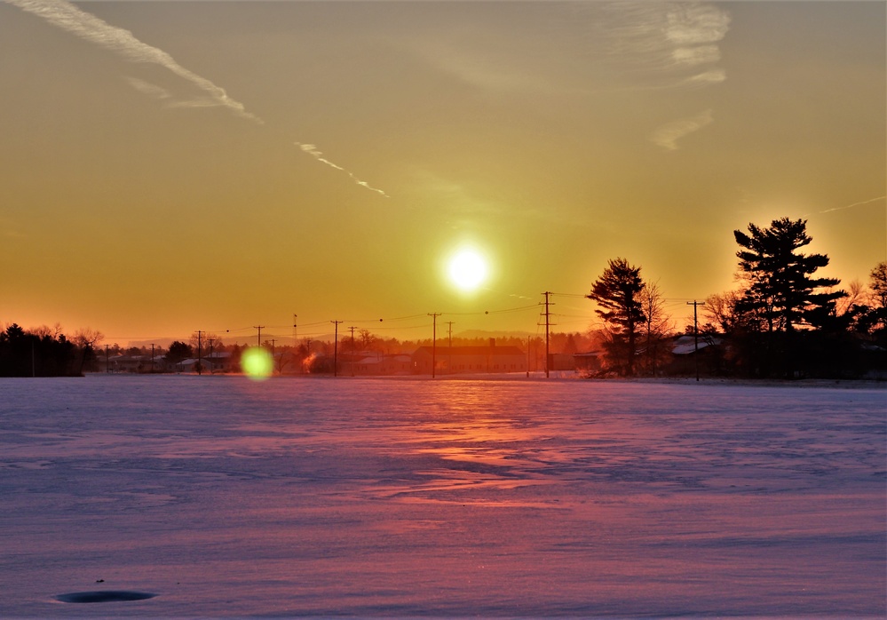 January sunrise at Fort McCoy