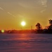 January sunrise at Fort McCoy