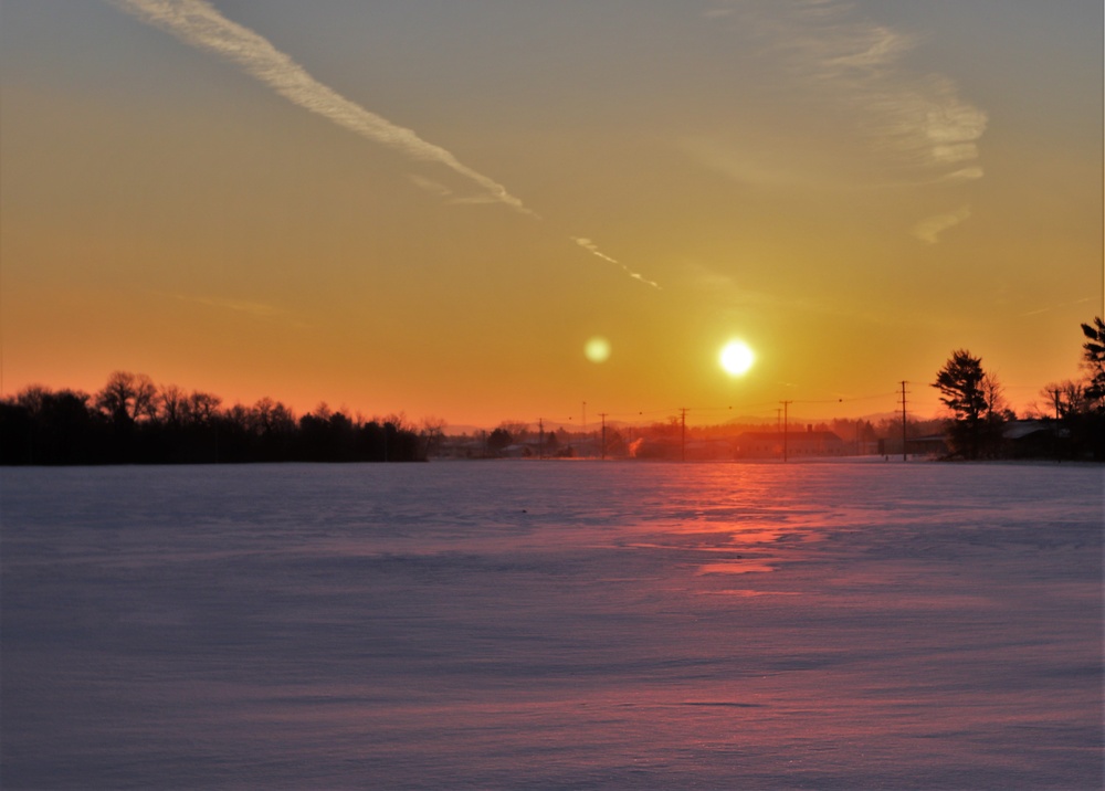 January sunrise at Fort McCoy