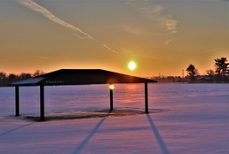 January sunrise at Fort McCoy