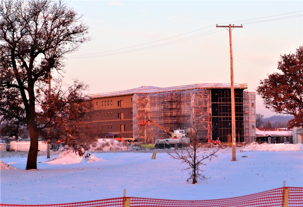 Construction of new barracks at Fort McCoy