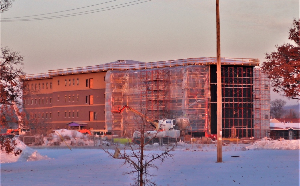 Construction of new barracks at Fort McCoy