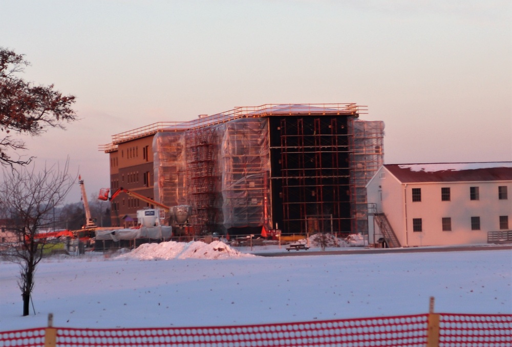 Construction of new barracks at Fort McCoy