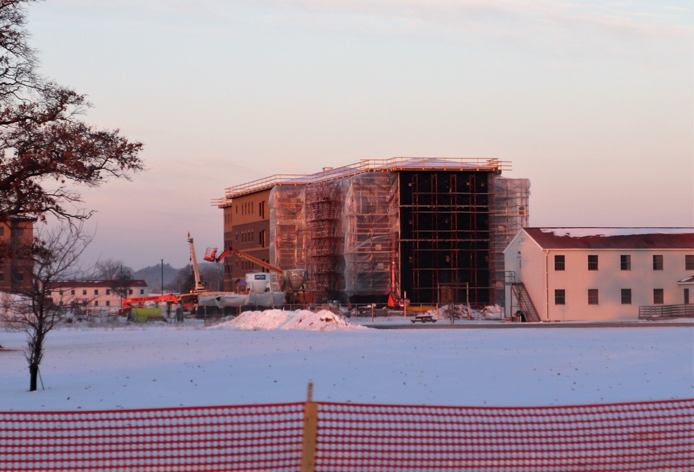 Construction of new barracks at Fort McCoy