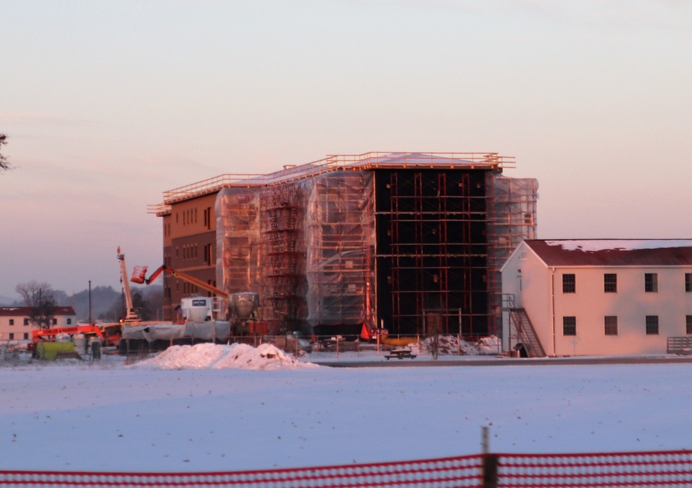 Construction of new barracks at Fort McCoy