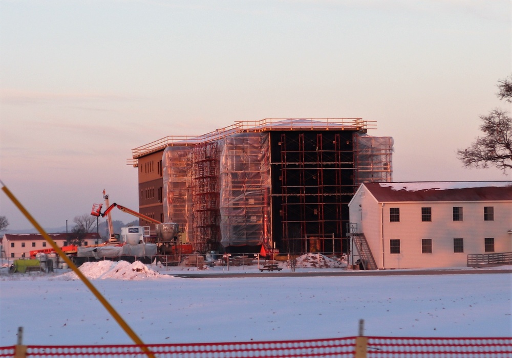 Construction of new barracks at Fort McCoy