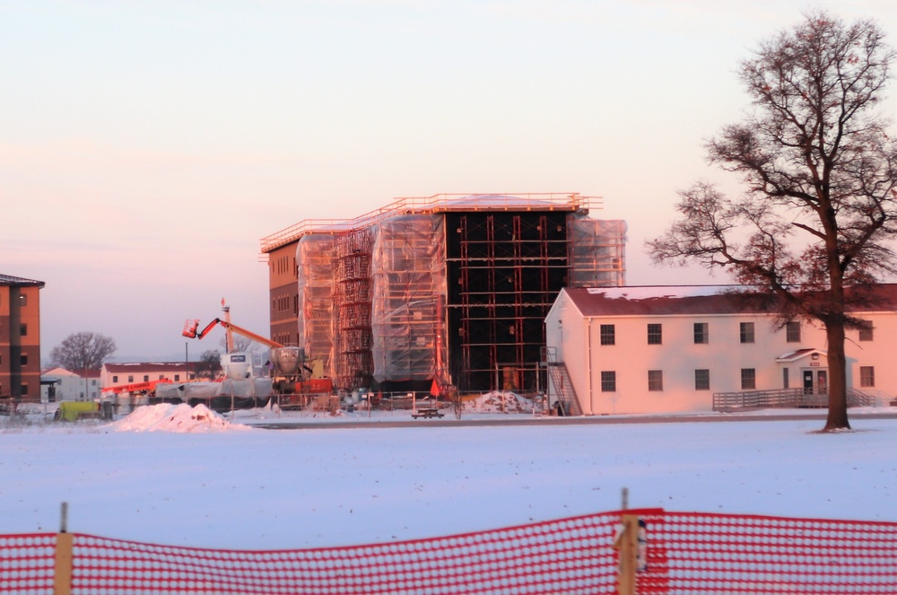 Construction of new barracks at Fort McCoy