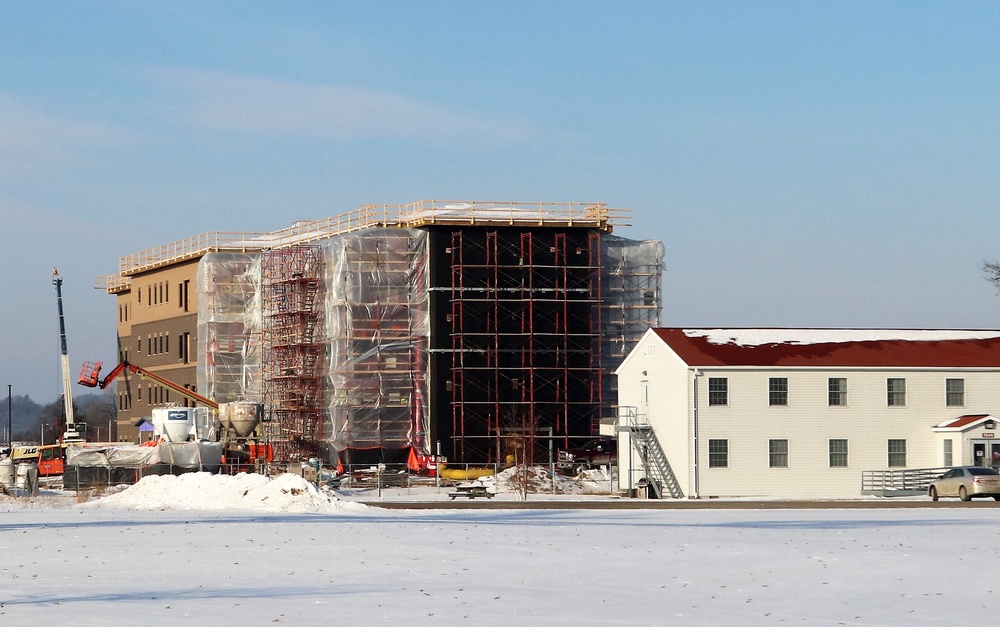 Construction of new barracks at Fort McCoy