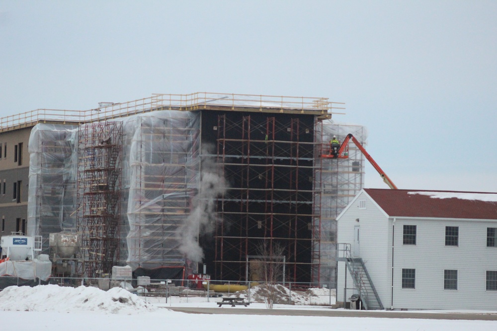 Construction of new barracks at Fort McCoy