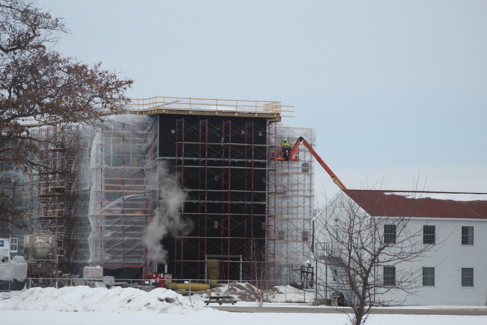 Construction of new barracks at Fort McCoy