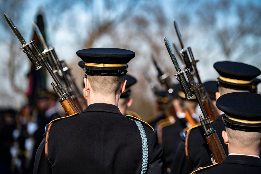 Military Funeral Honors with Funeral Escort are Conducted for Former Sen. Robert Dole in Section 4