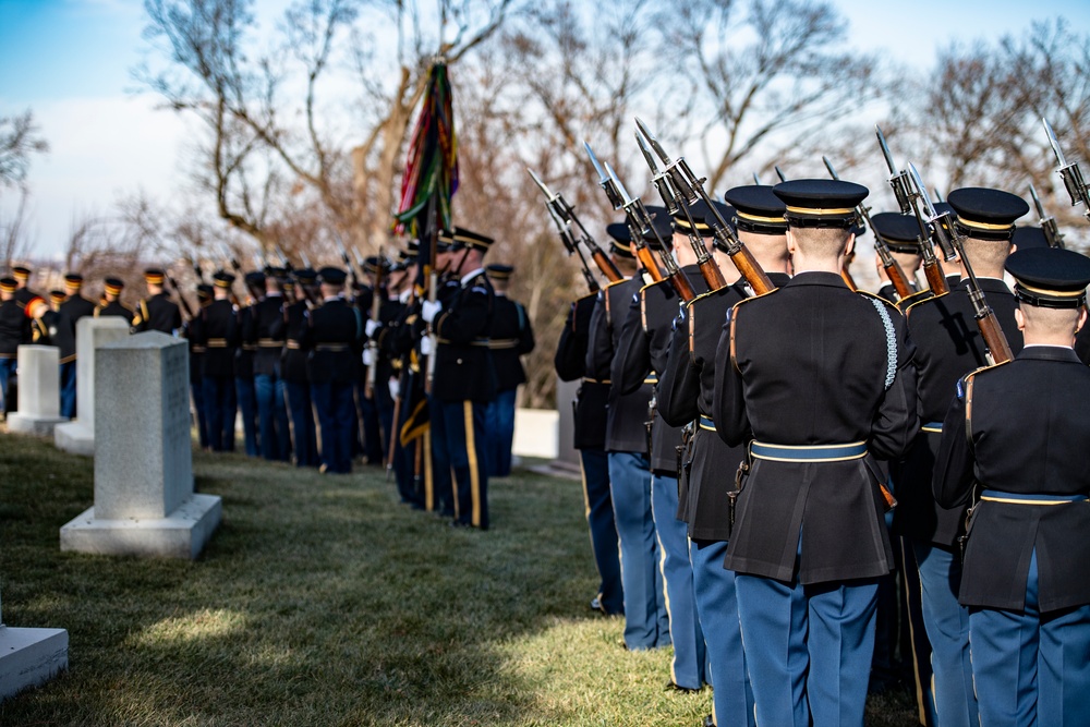 Military Funeral Honors with Funeral Escort are Conducted for Former Sen. Robert Dole in Section 4