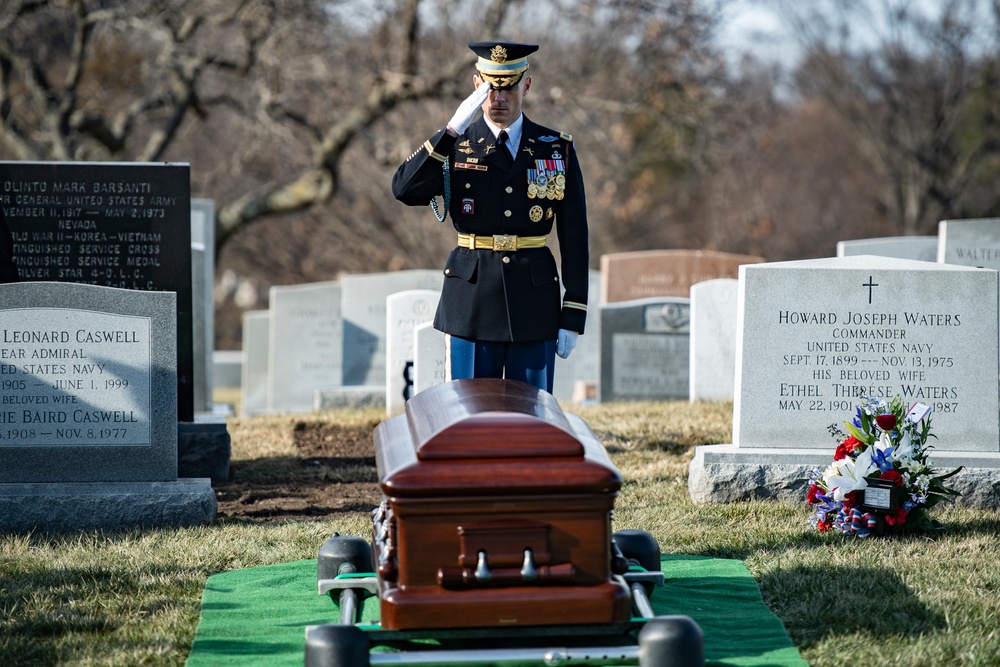 Military Funeral Honors with Funeral Escort are Conducted for Former Sen. Robert Dole in Section 4