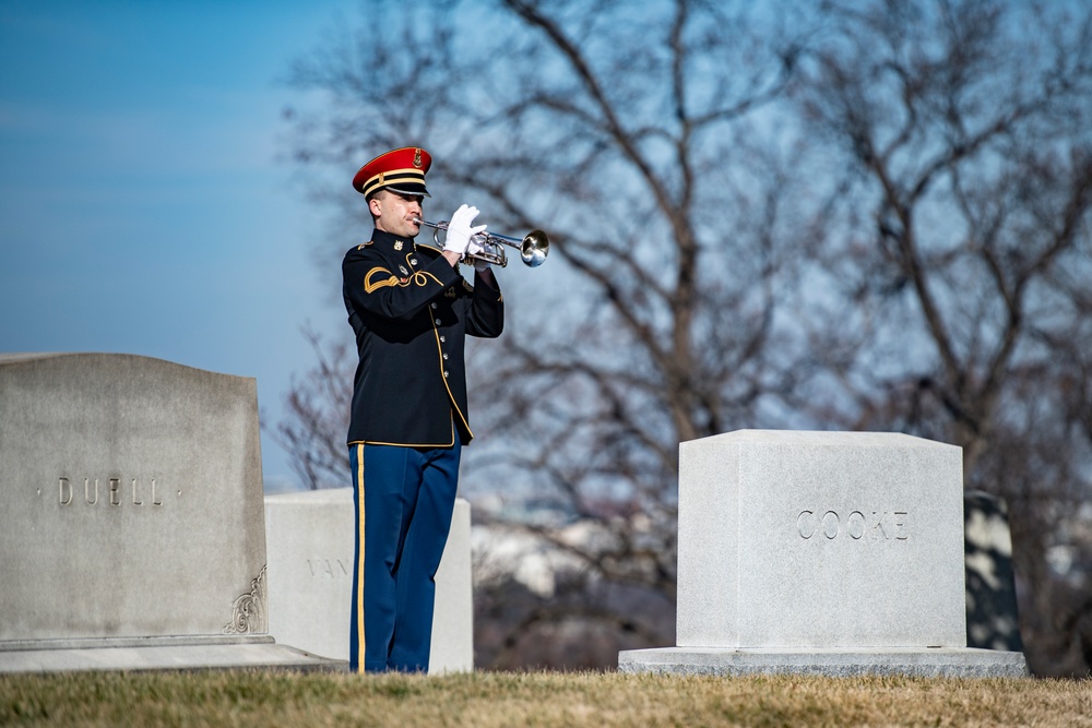 Military Funeral Honors with Funeral Escort are Conducted for Former Sen. Robert Dole in Section 4