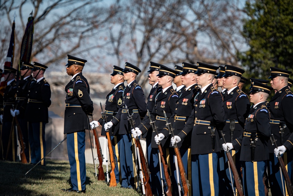 Military Funeral Honors with Funeral Escort are Conducted for Former Sen. Robert Dole in Section 4