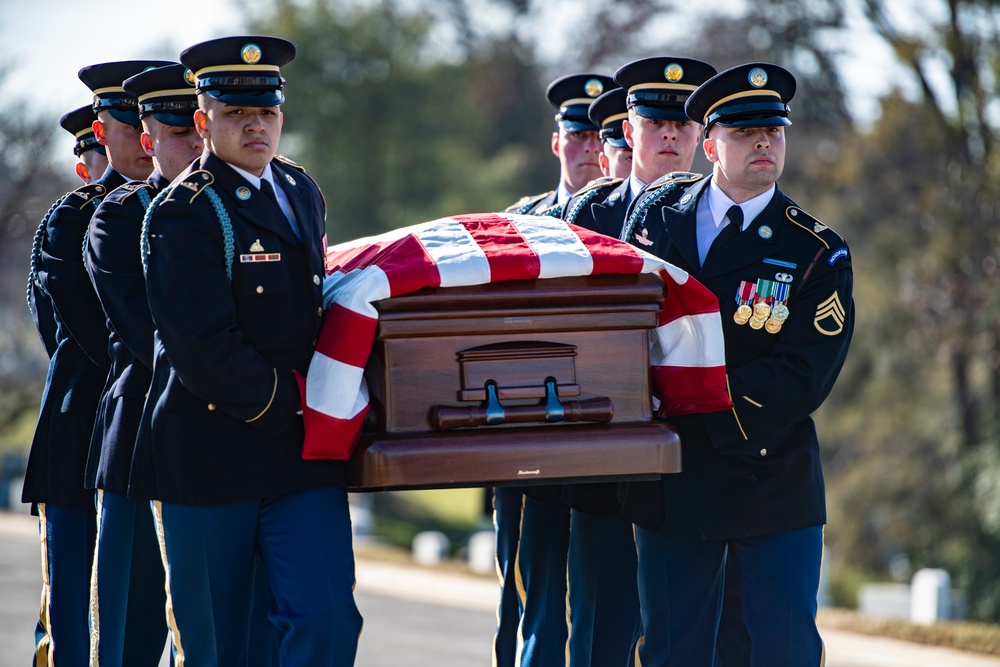 Military Funeral Honors with Funeral Escort are Conducted for Former Sen. Robert Dole in Section 4