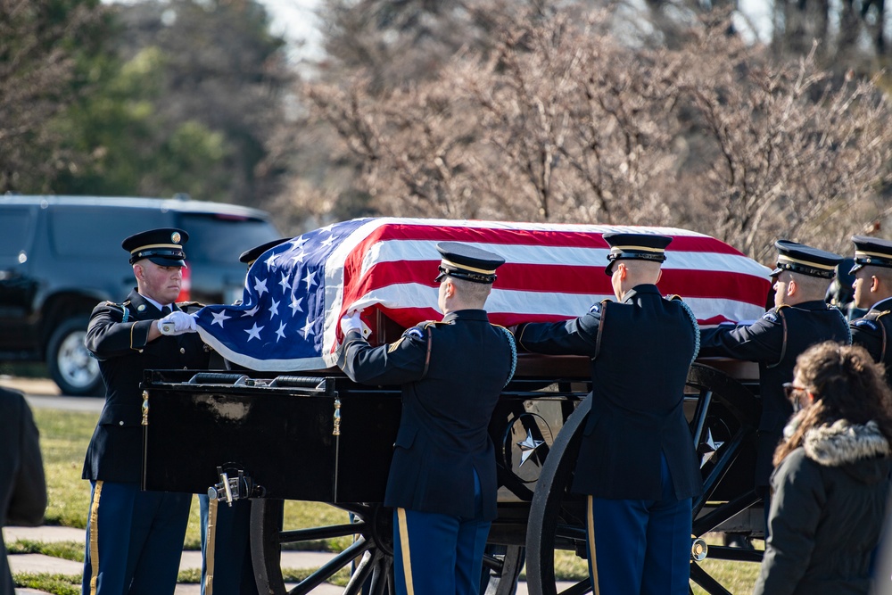 Military Funeral Honors with Funeral Escort are Conducted for Former Sen. Robert Dole in Section 4