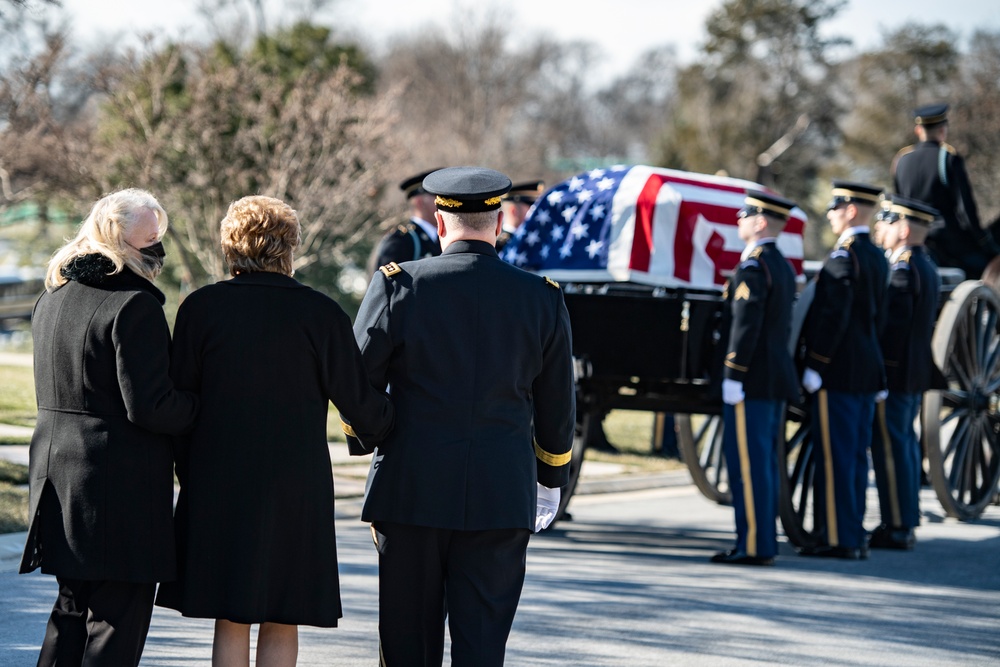 Military Funeral Honors with Funeral Escort are Conducted for Former Sen. Robert Dole in Section 4