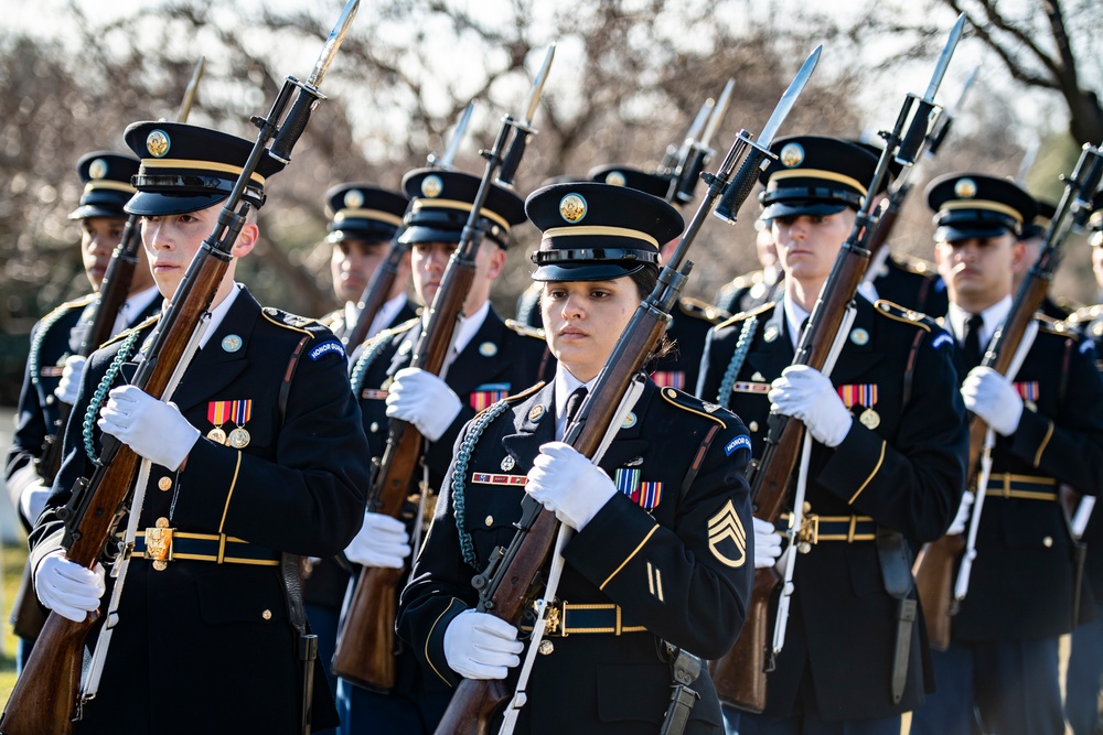 Military Funeral Honors with Funeral Escort are Conducted for Former Sen. Robert Dole in Section 4