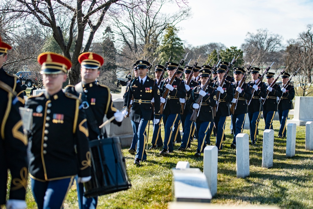 Military Funeral Honors with Funeral Escort are Conducted for Former Sen. Robert Dole in Section 4