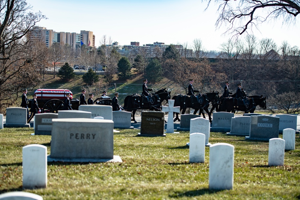 Military Funeral Honors with Funeral Escort are Conducted for Former Sen. Robert Dole in Section 4