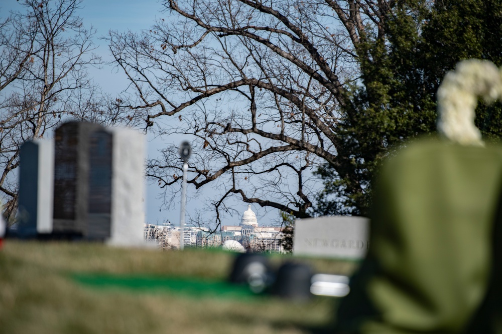 Military Funeral Honors with Funeral Escort are Conducted for Former Sen. Robert Dole in Section 4