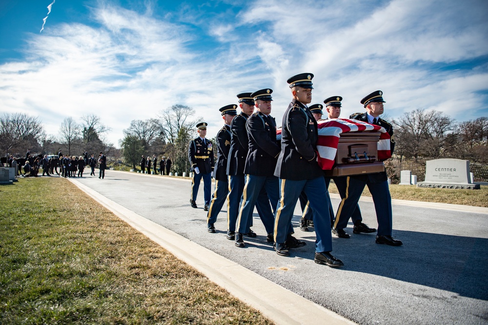 Military Funeral Honors with Funeral Escort are Conducted for Former Sen. Robert Dole in Section 4