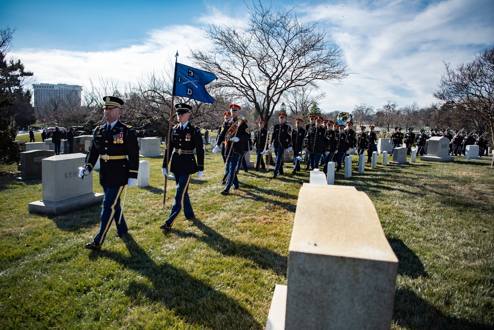 Military Funeral Honors with Funeral Escort are Conducted for Former Sen. Robert Dole in Section 4