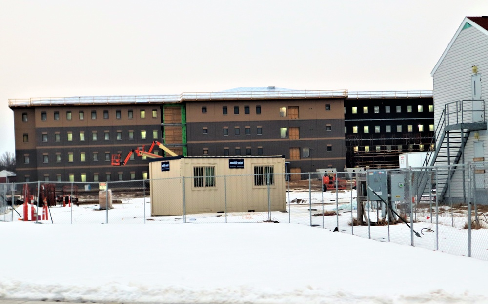 Construction of new barracks at Fort McCoy