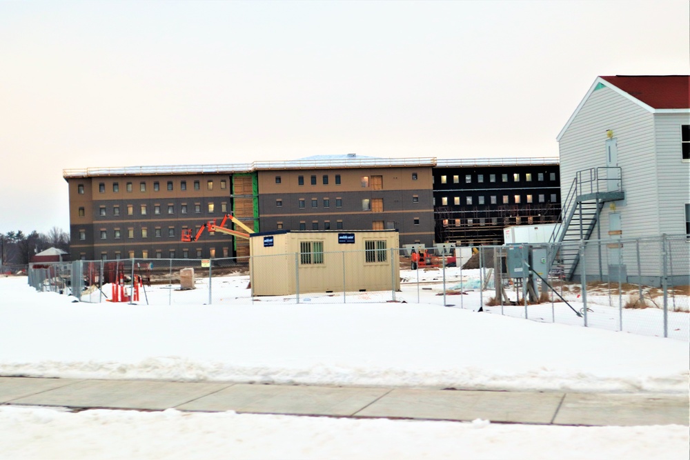 Construction of new barracks at Fort McCoy