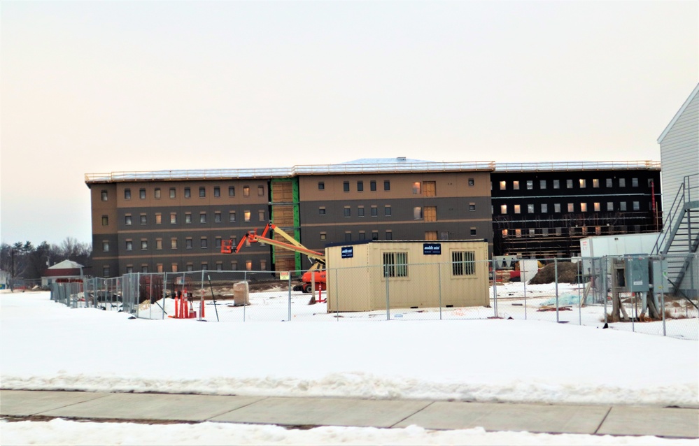 Construction of new barracks at Fort McCoy