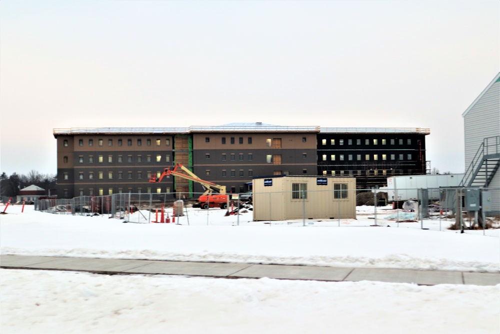 Construction of new barracks at Fort McCoy