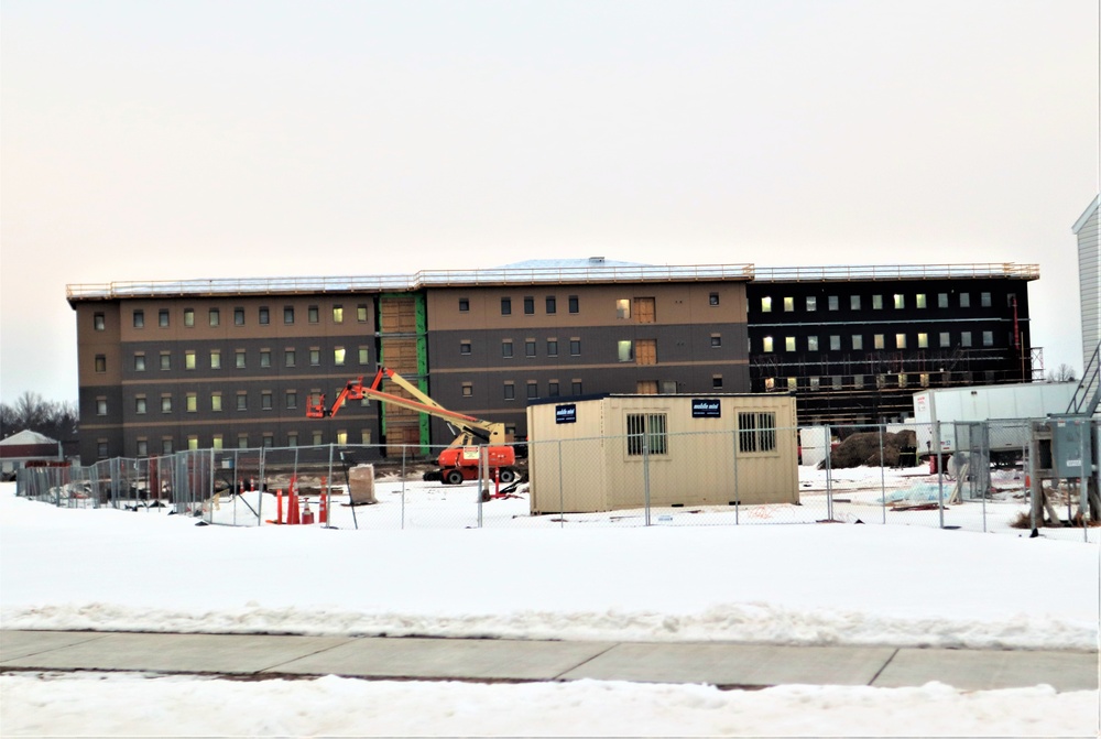 Construction of new barracks at Fort McCoy