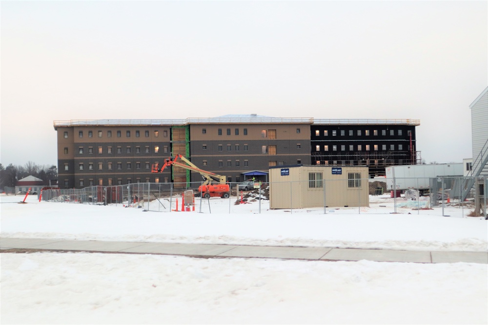 Construction of new barracks at Fort McCoy