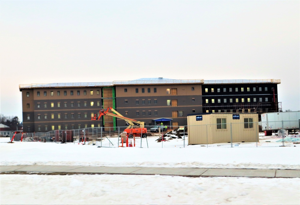 Construction of new barracks at Fort McCoy