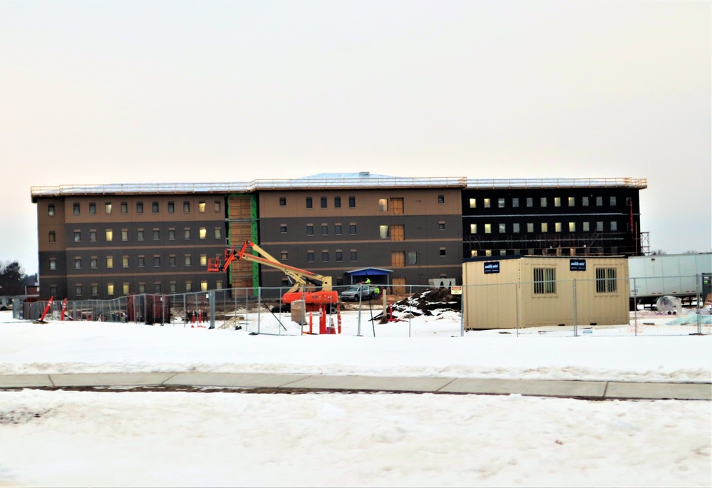 Construction of new barracks at Fort McCoy