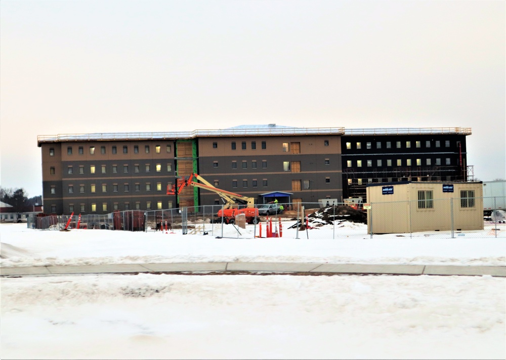 Construction of new barracks at Fort McCoy